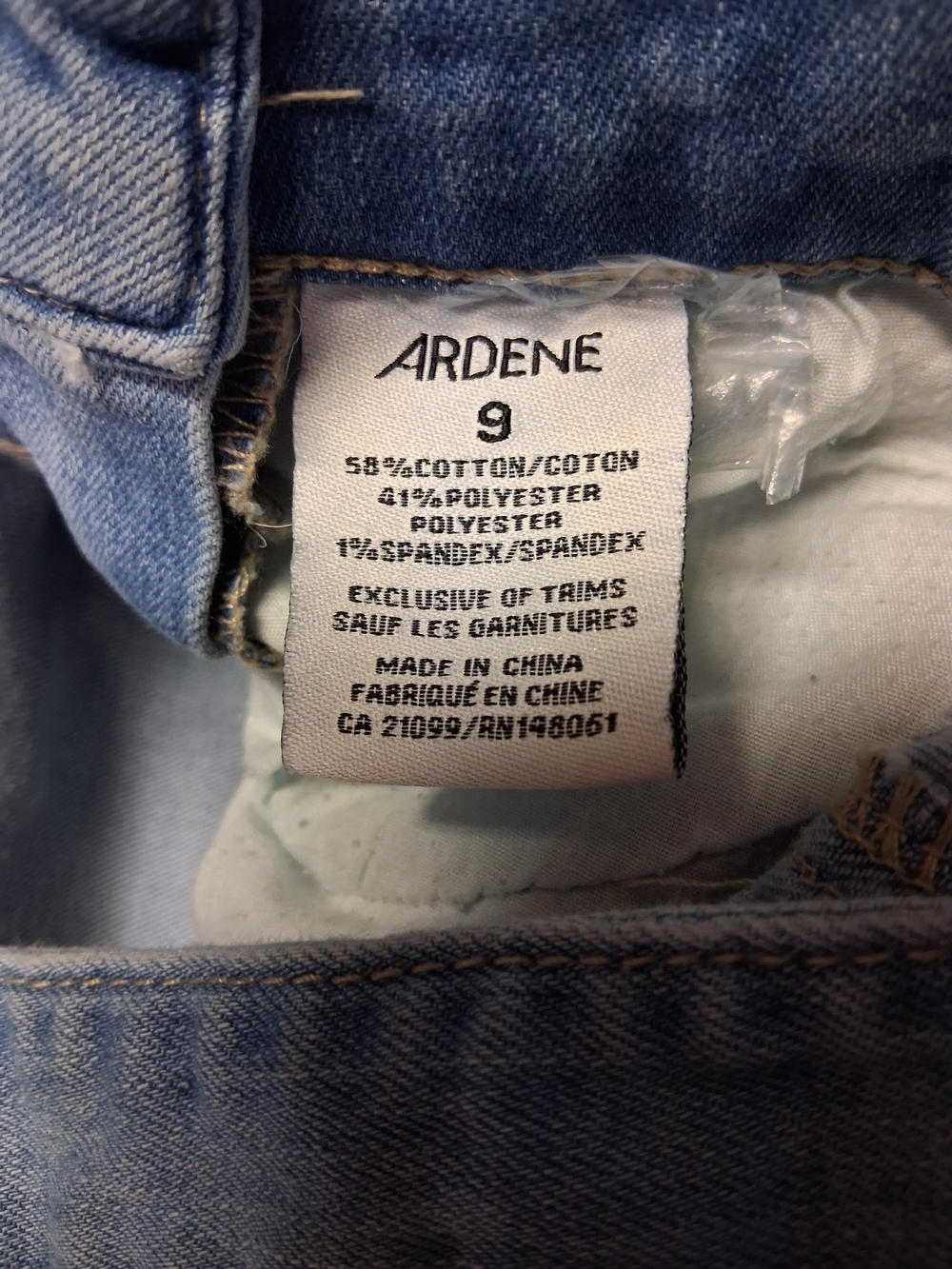 Ardene Junior Women Light Blue Denim Overall Shorts - Picture 5 of 7